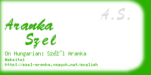 aranka szel business card